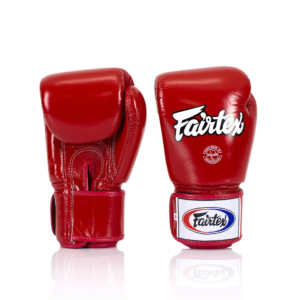 boxing gloves fairtex red