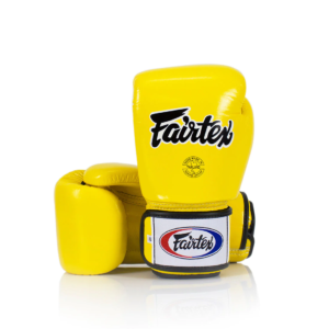 boxing gloves fairtex yellow