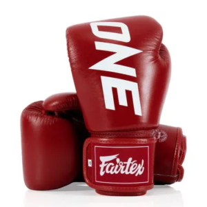 one boxing gloves fairtex red